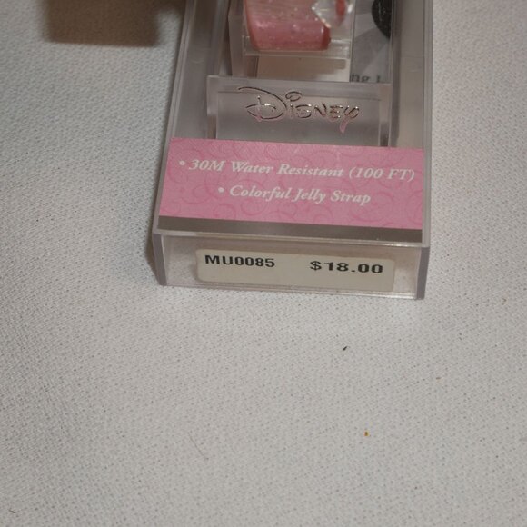 Disney Princess Cinderella Jelly Strap Watch Pink OOP Fits up to 7" wrist - Picture 8 of 9